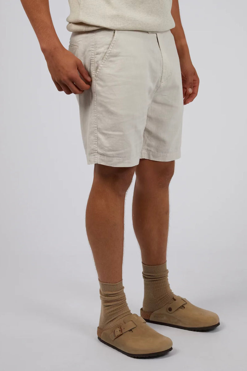 Tab Linen Short | Oat