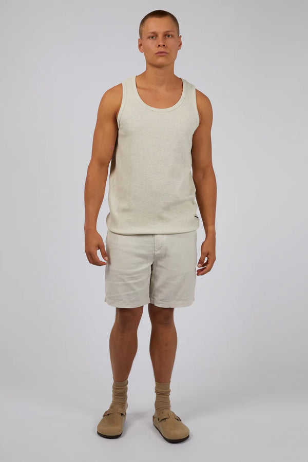 Tab Linen Short | Oat