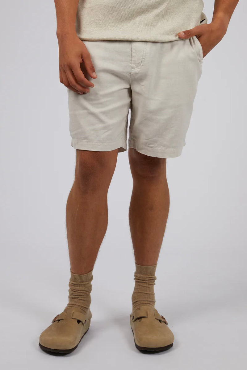 Tab Linen Short | Oat