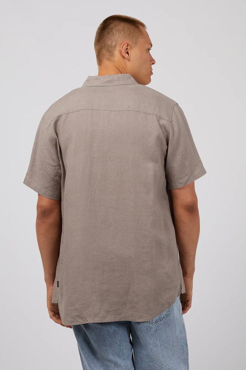 Linen SS Shirt | Mushroom