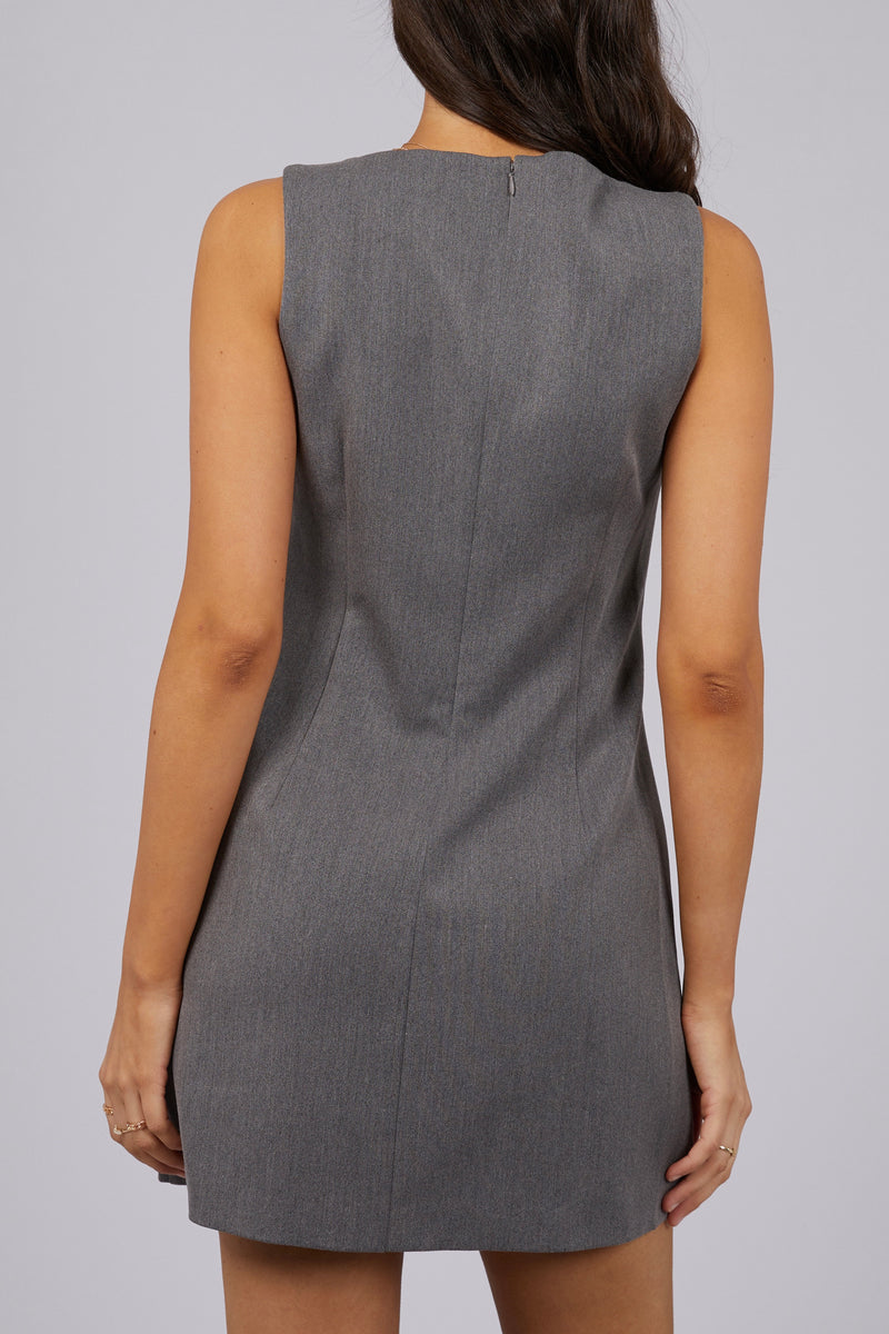 Lottie Mini Dress | Charcoal