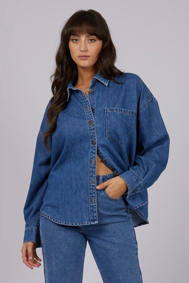 Maci Denim Shirt | Heritage Blue