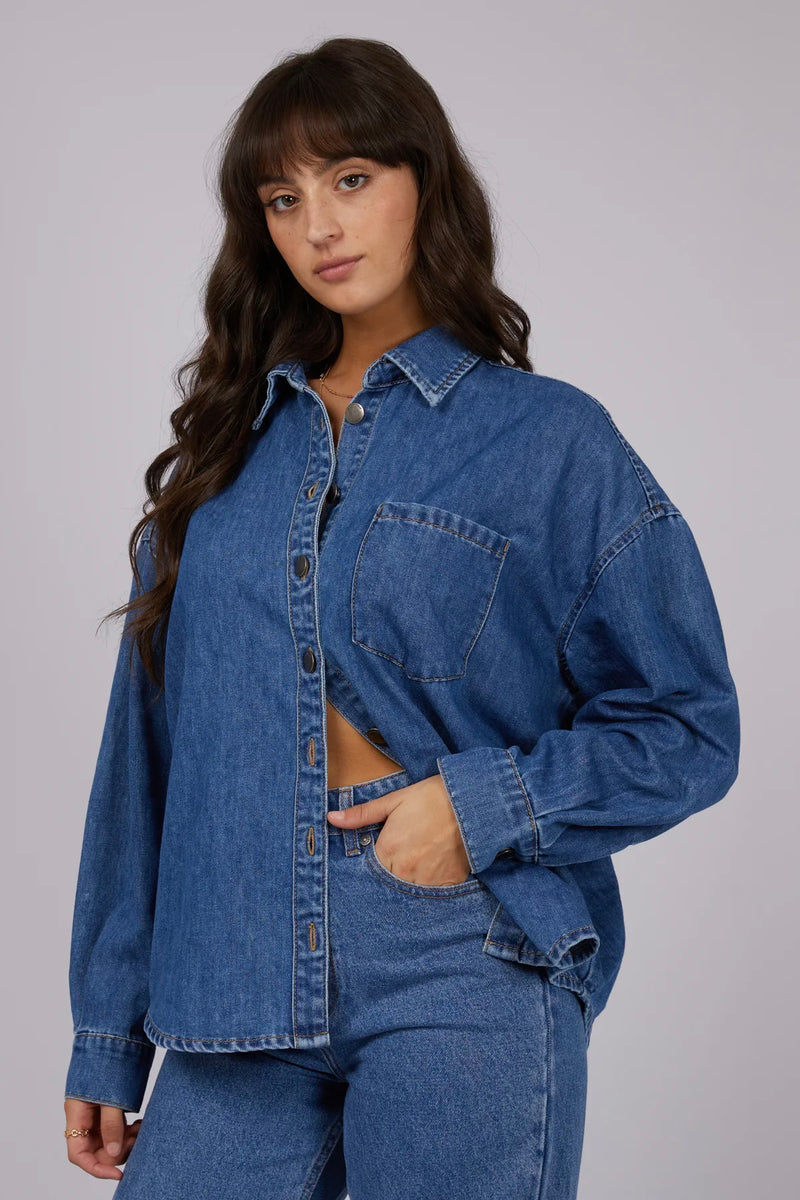 Maci Denim Shirt | Heritage Blue