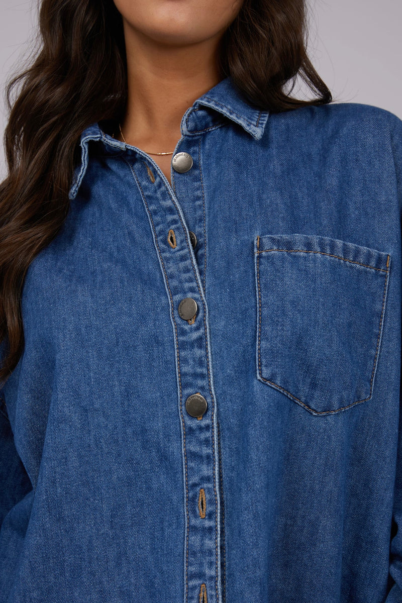 Maci Denim Shirt | Heritage Blue