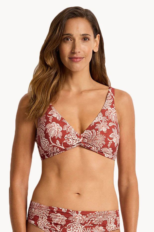 Inez Multi Fit Twist Crop Bikini Top