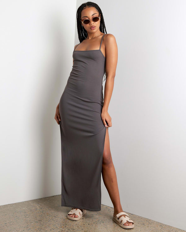 Vicky Open Back Maxi Slip Dress