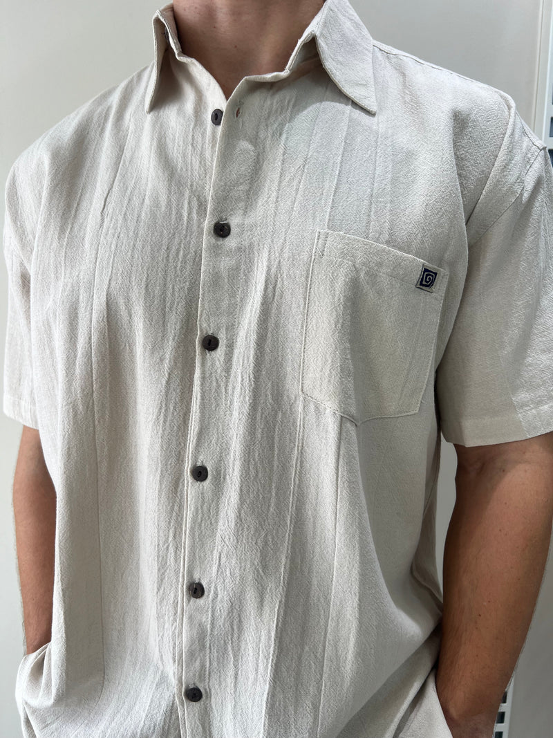 Kuta Lines Shirt | Beige