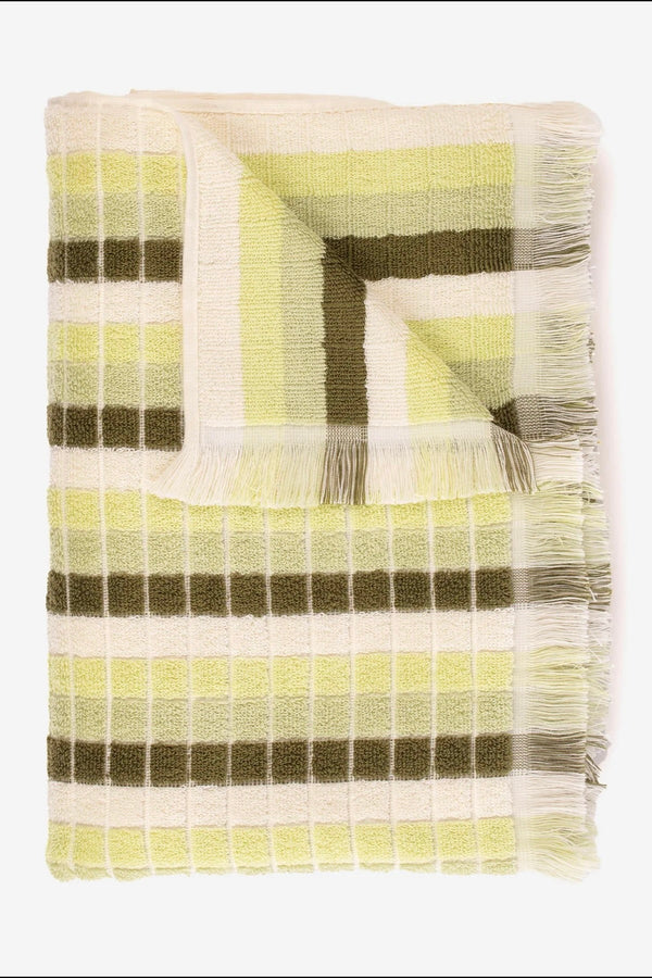 Layday Horizon Towel Olive folded