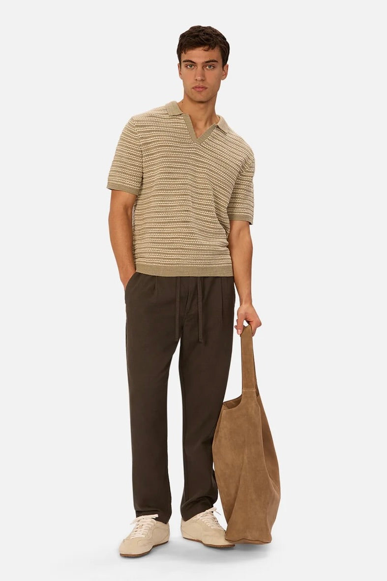 The Matera Polo – Olive/Stone by Industrie