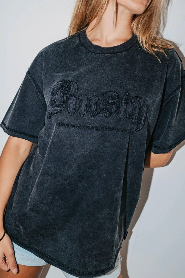 Roxanne Feeln Rusty Oversized Tee by Rusty