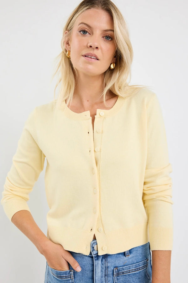 Allegiance Lemon Crewneck Cardigan