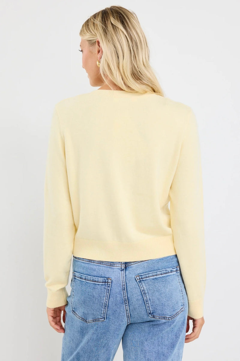 Allegiance Lemon Crewneck Cardigan