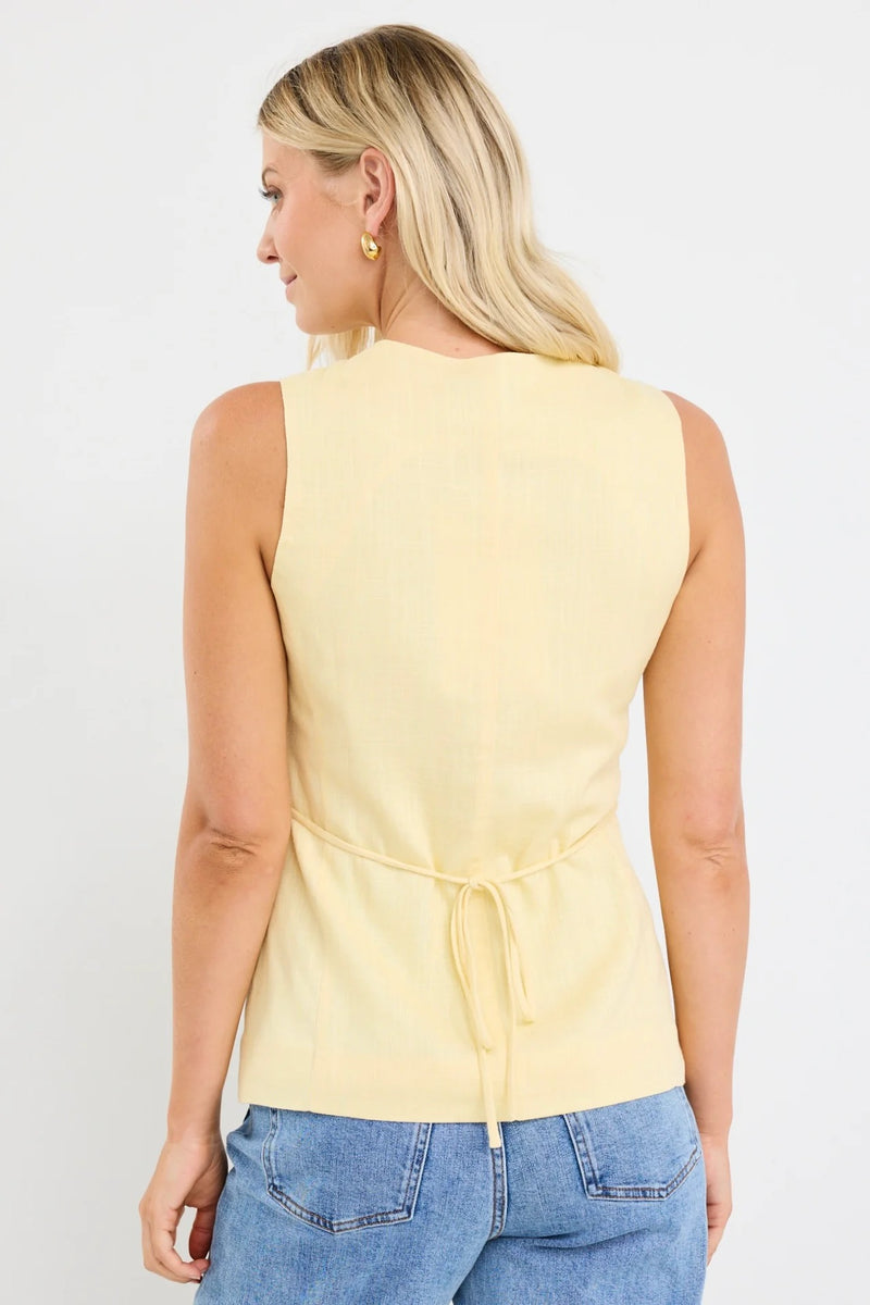 Latitude Lemon Fitted Longline Vest
