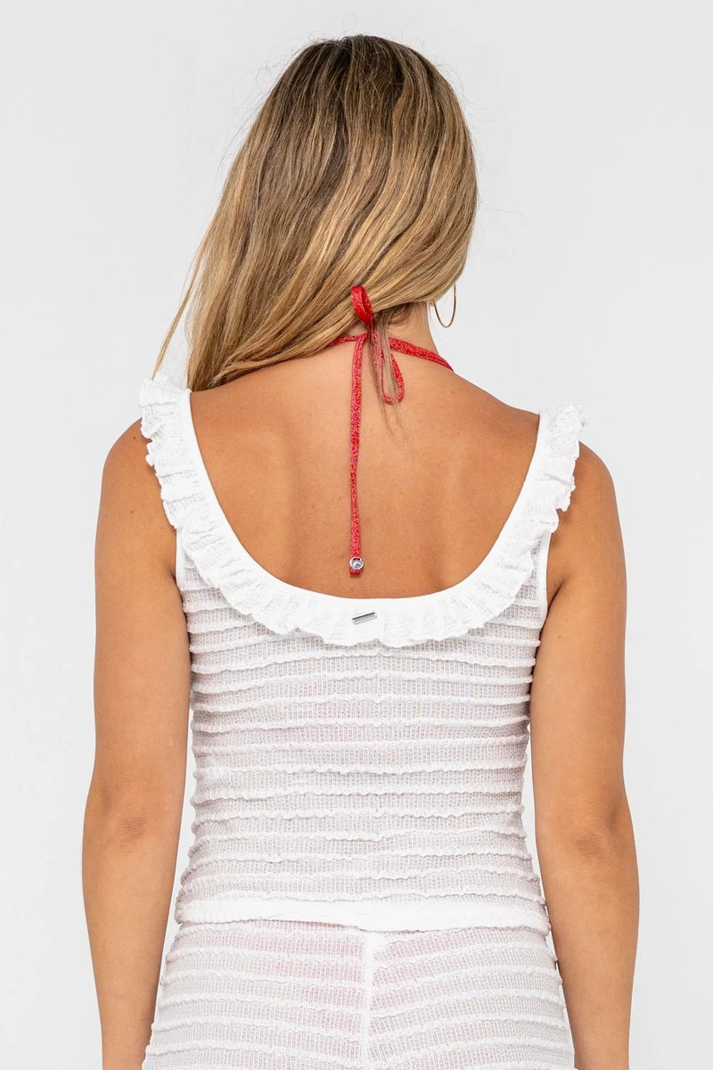 Rusty I Kissed A Pearl Lace Tank Top