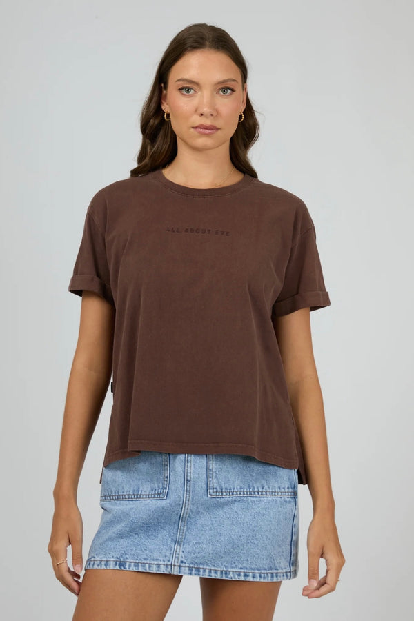 Washed Tee Brown