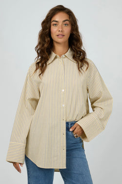 Nara Stripe Shirt Yellow