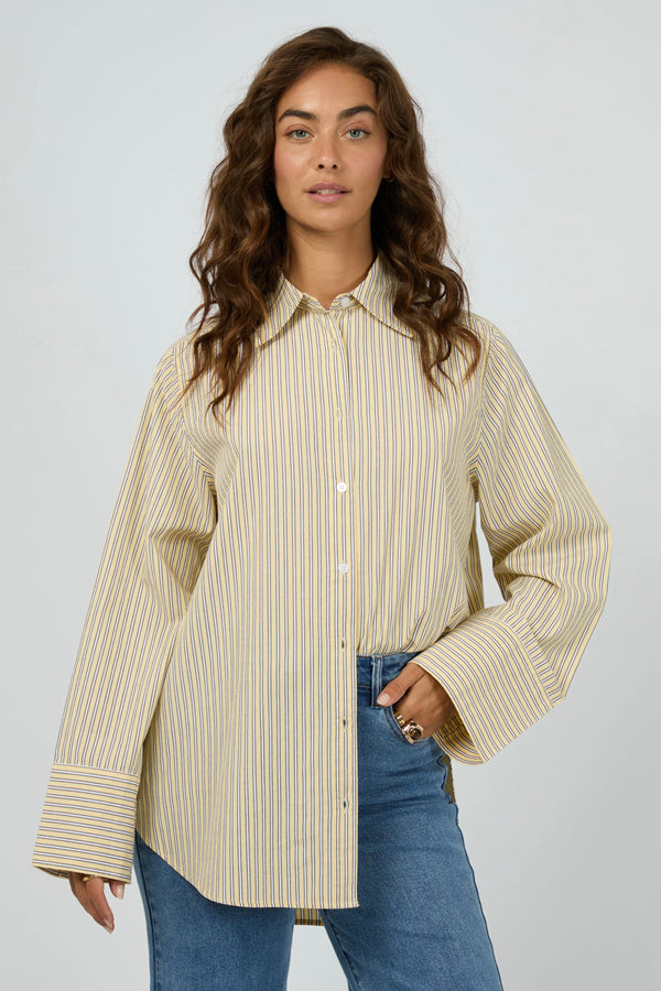 Nara Stripe Shirt Yellow