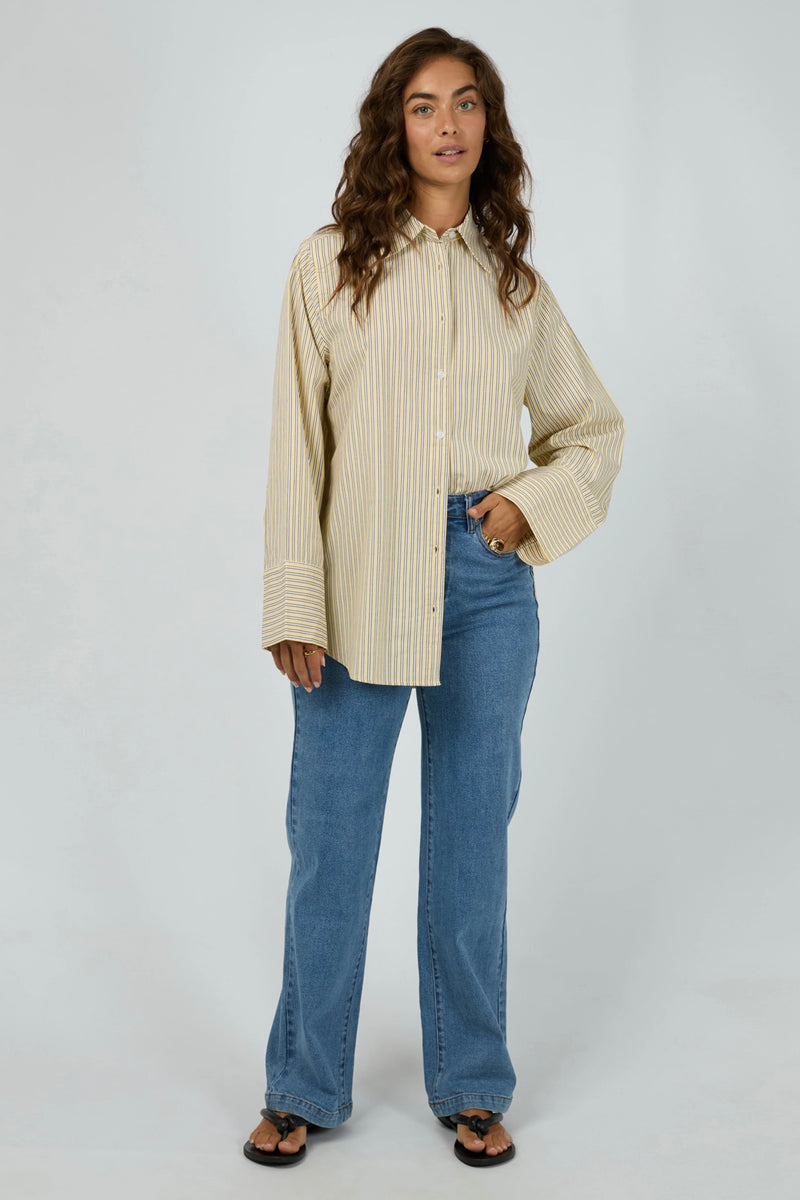 Nara Stripe Shirt Yellow
