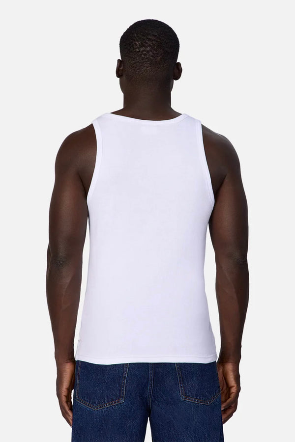 Brando Ribbed Singlet | White