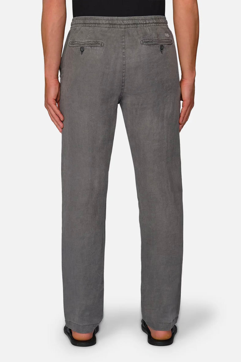 Capri Linen Pant | Gun Metal