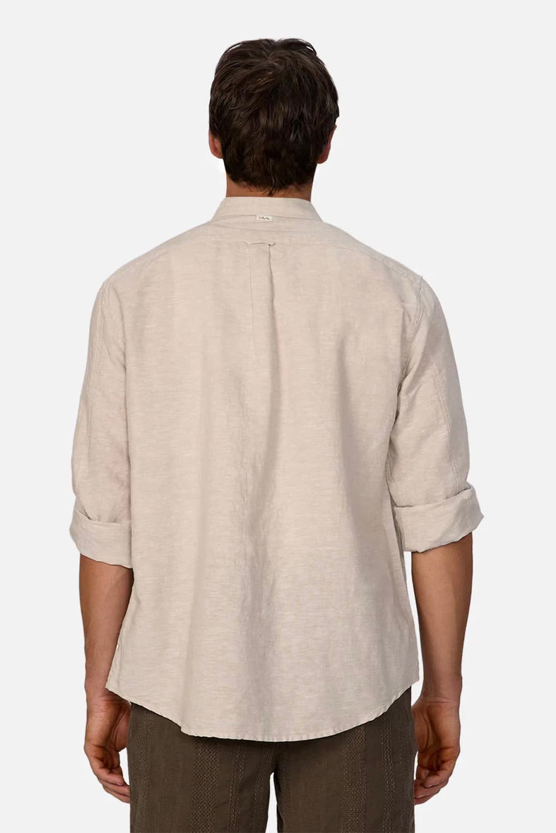 Tennyson Linen Blend L/S Shirt | Kalamata