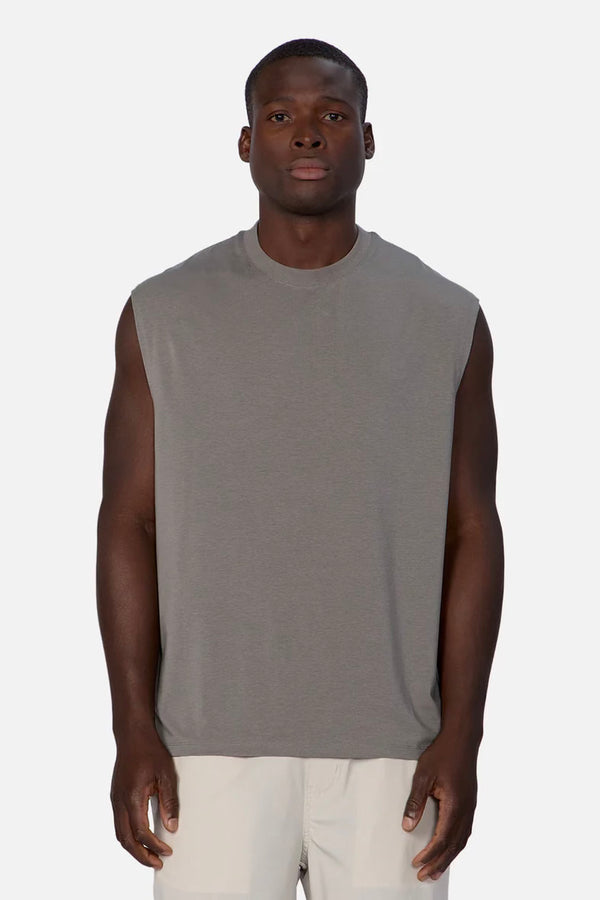 Freeman Sleeveless Tee | Basil