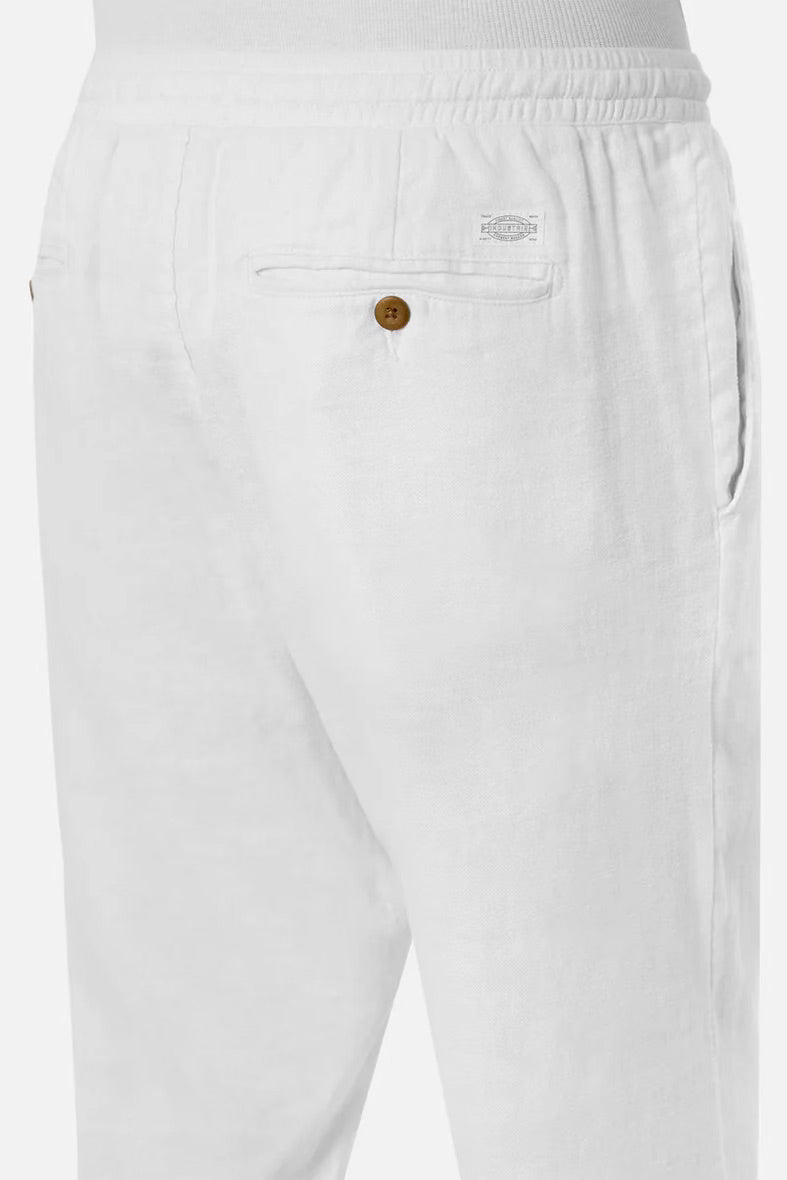 Capri Linen Pant | White