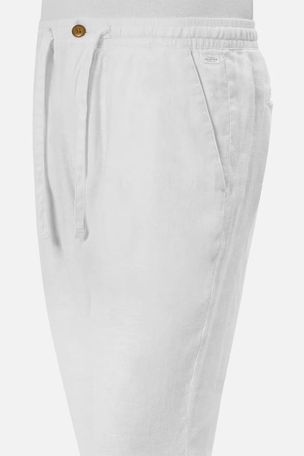 Capri Linen Pant | White