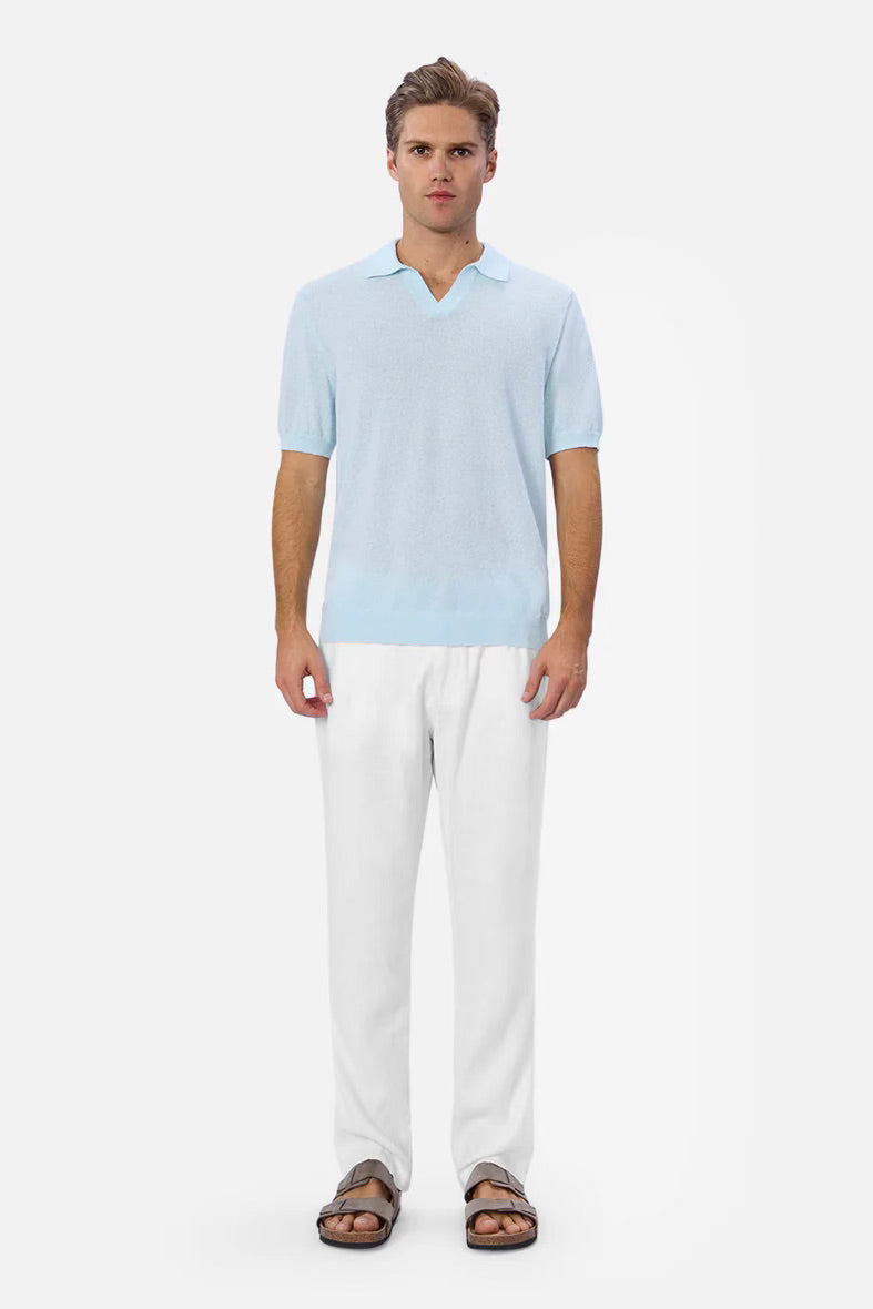 Capri Linen Pant | White