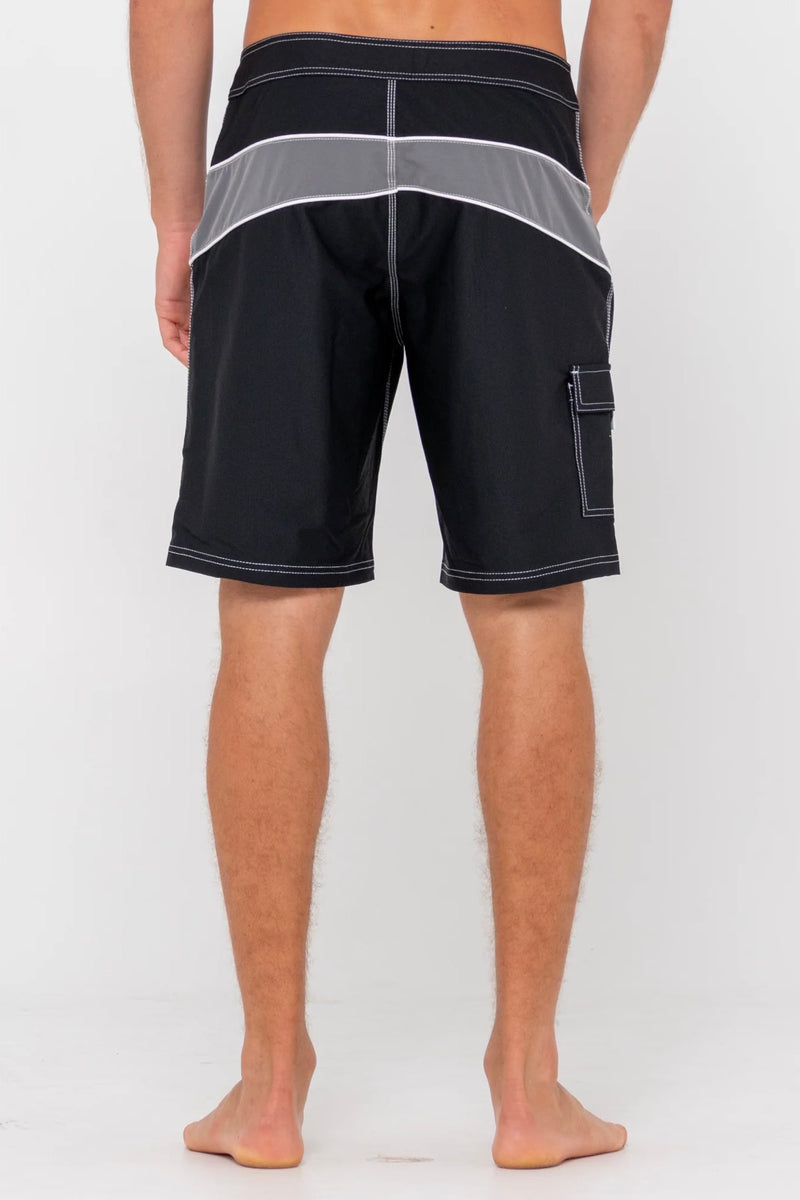 Chop Suey Boardshort | Black and Grey