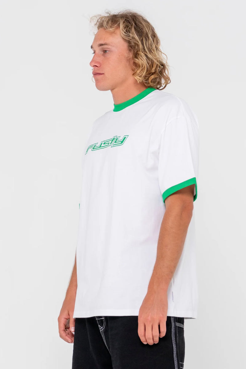 Dead Ringer Short Sleeve Tee | White & Green