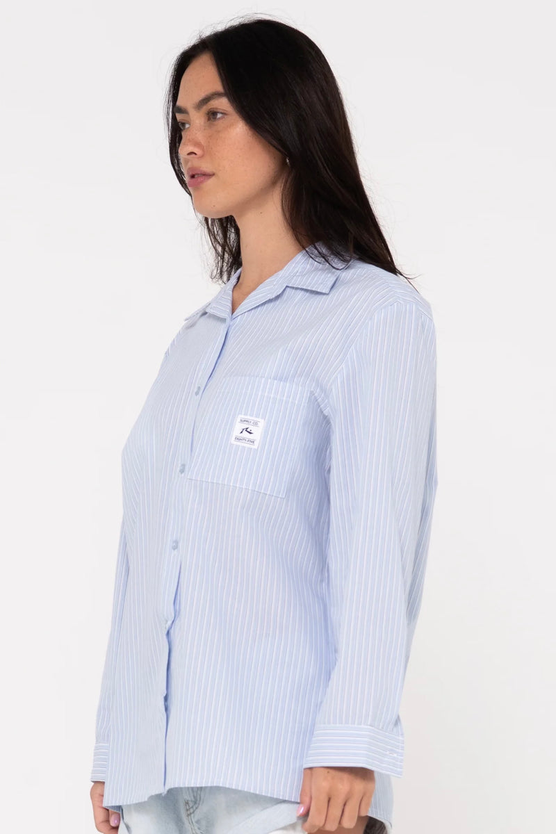 Ava Stripe Oversized Shirt