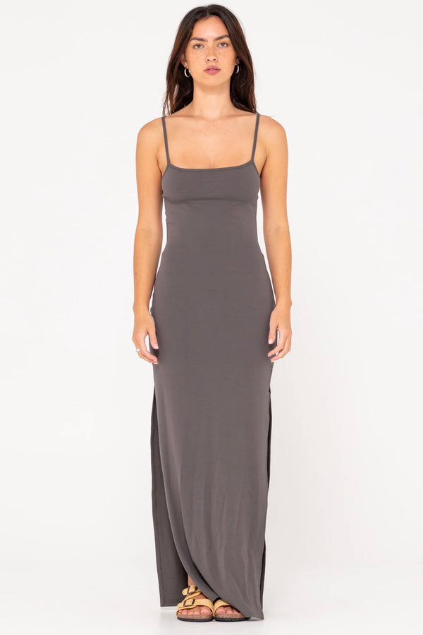 Vicky Slip Maxi Dress | Oyster Grey