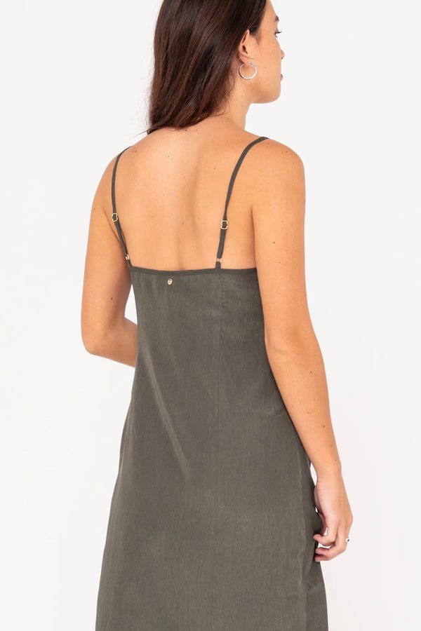 Porter Midi Slip Dress | Sage Leaf