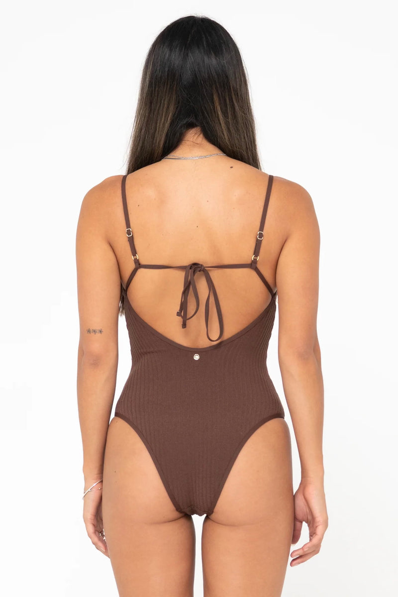 Lucky Rib Towelling One Piece | Java