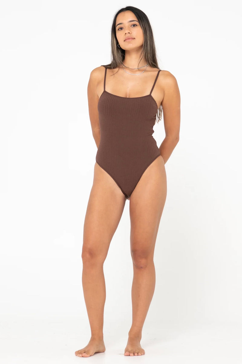 Lucky Rib Towelling One Piece | Java