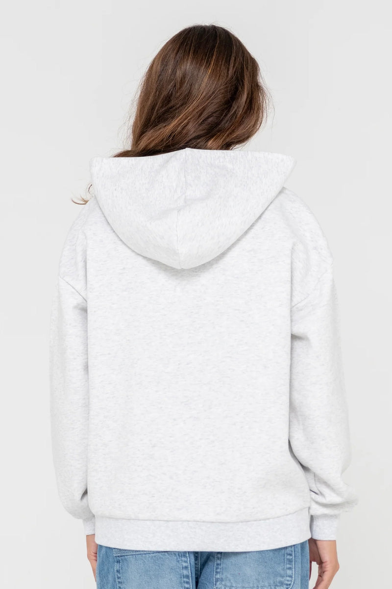 Flip Mommy Zip Thru Fleece Hoodie | Snow Marle