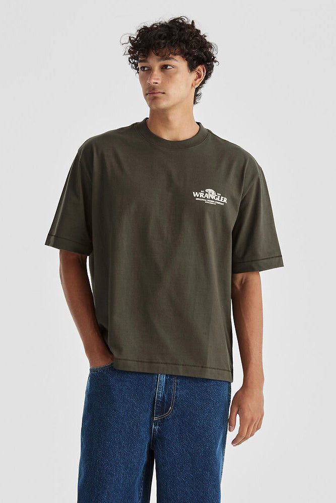 Snake Stack Boxcar Tee | Dark Slate