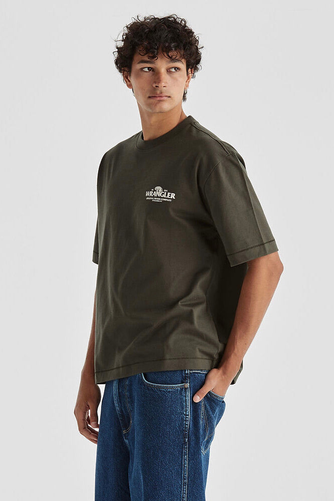 Snake Stack Boxcar Tee | Dark Slate