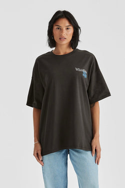 Denim Daizie Boxy Slouch Tee | Worn Black