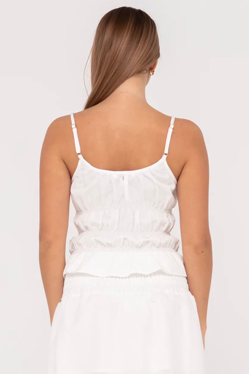 Palm Springs Slip Skimmer Top | Snow