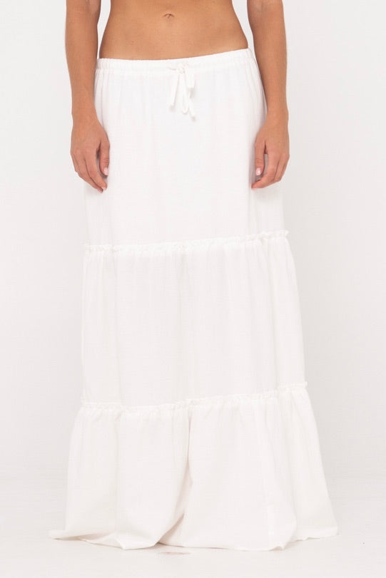 Violeta Low Rise Maxi Skirt | Snow