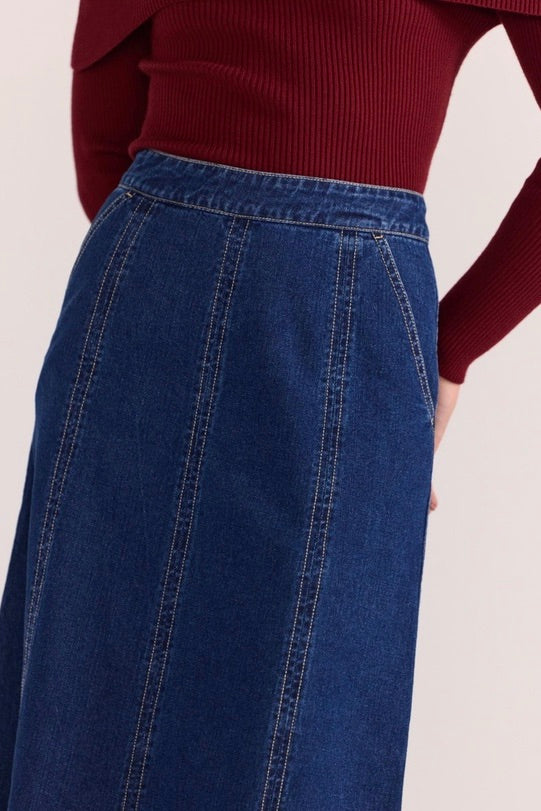 Lennox Denim Maxi Skirt