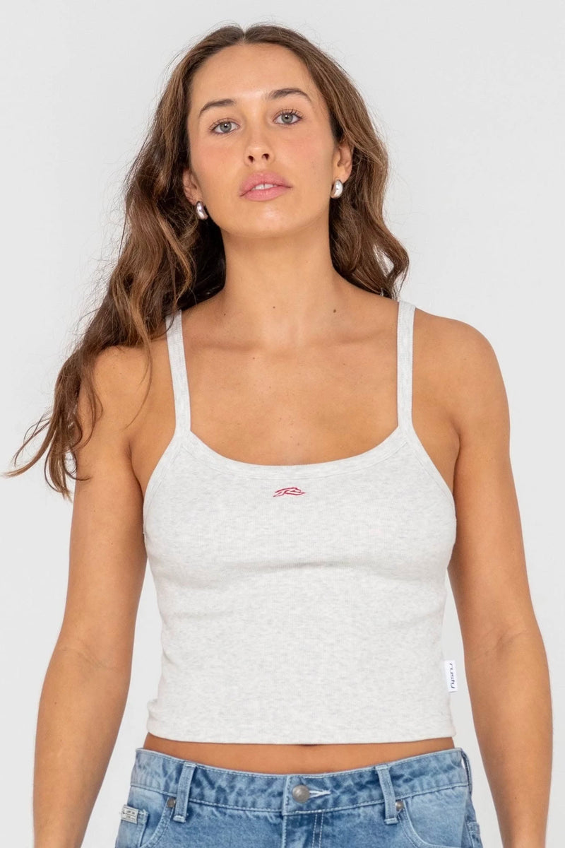 Heritage Ribbed Crop Tank | Marle